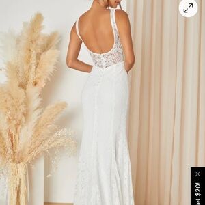 Lulus Pure Romance White  Lace in XS